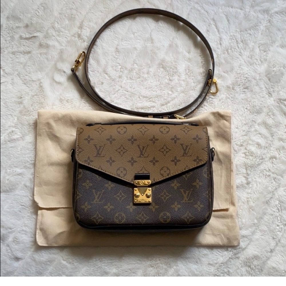 Luxury Monogram Brown Crossbody Bag